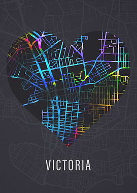 Victoria Canada City Map