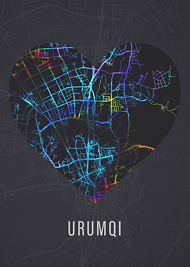 Urumqi China City Street