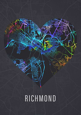Richmond Virginia City Map