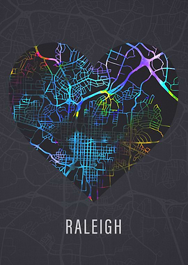 Raleigh North Carolina Map