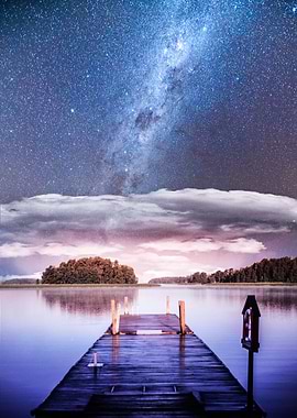 Milky Way With Clouds