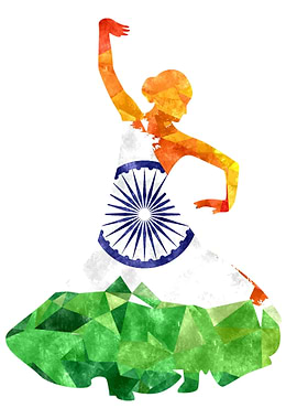 A lady darning with Indian