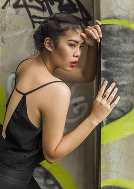 Portrait of asian model