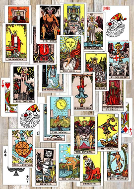Tarot Cards Order Collage