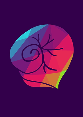 Rainbow Polygon Shell 5