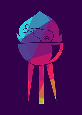 Rainbow Polygon Barbecue 4