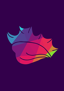 Rainbow Polygon Shell 3