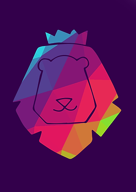 Rainbow Lion Animal 4