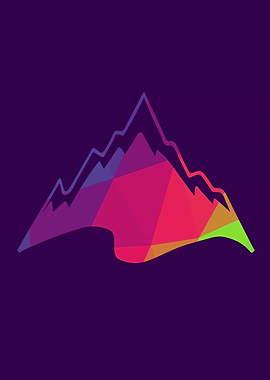 Rainbow Polygon Mountain 3