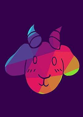 Rainbow Goat Animal 7