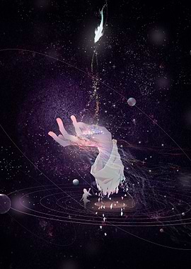 Starry Sky Hand Fish Hand