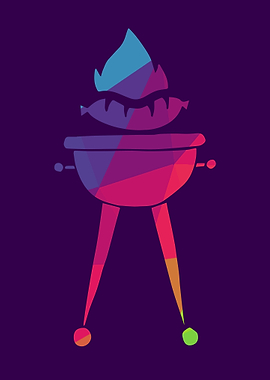 Rainbow Polygon Barbecue 7