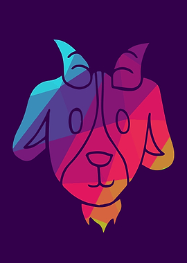 Rainbow Goat Animal 5
