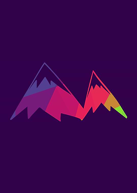 Rainbow Polygon Mountain 2