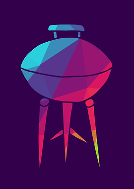 Rainbow Barbecue Food 1