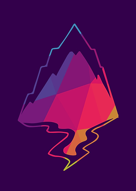 Rainbow Polygon Mountain 5