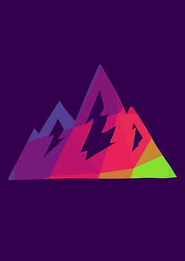 Rainbow Polygon Mountain 8