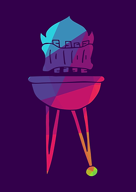 Rainbow Polygon Barbecue 1