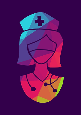 Rainbow Polygon Nurse 2