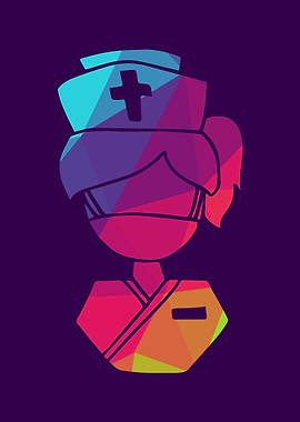 Rainbow Polygon Nurse 10