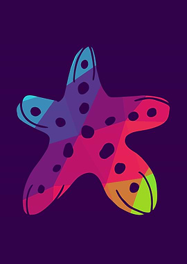 Rainbow Polygon Shell 8