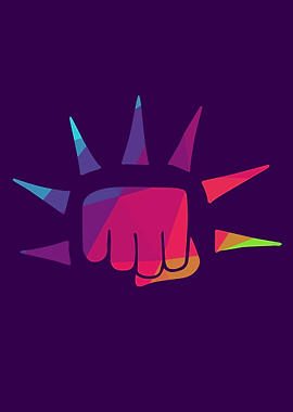 Rainbow Polygon Power 5