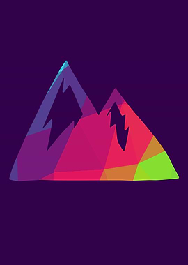 Rainbow Polygon Mountain 4