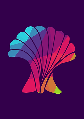 Rainbow Polygon Shell 10