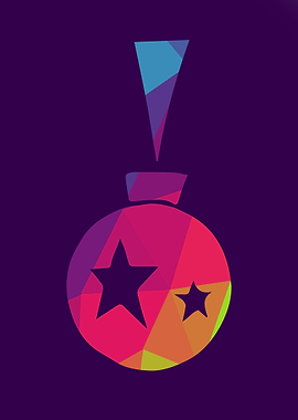 Rainbow Christmas Ball 9