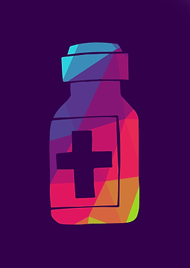 Rainbow Polygon Medicine 7