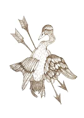 Duck in his final moments