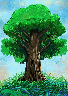 The old rain forest tree