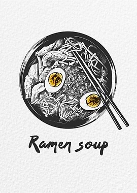 Color Ramen Soup