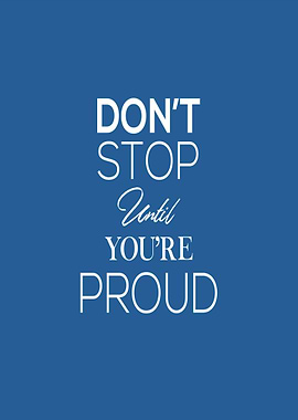 Until You Are Proud