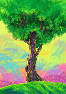 Abstract tree art