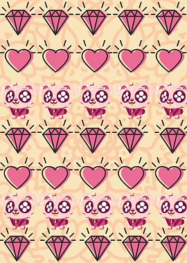 Pink Bunny Pattern