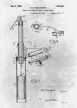 No484 Mirror for barbers