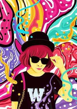 Romance Girl Painting