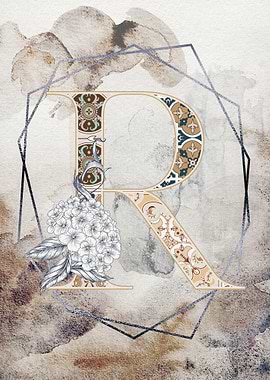 Capital Letter R Monogram