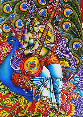 SARASWATI MURAL PAINTING