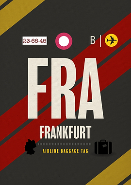 Frankfurt FRA Airport Tag