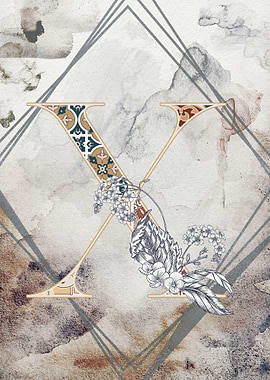 Capital Letter X Monogram