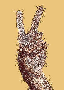 Abstract Peace Sign