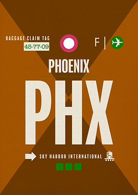 Phoenix PHX Airport Tag