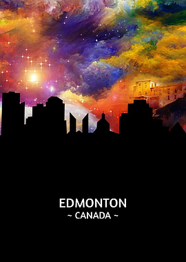 Edmonton Canada Skyline