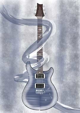 Faded Blue Guitar