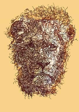 Abstract Lion