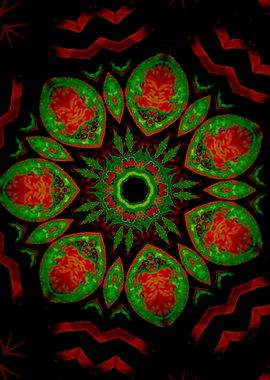 abstract modern mandala