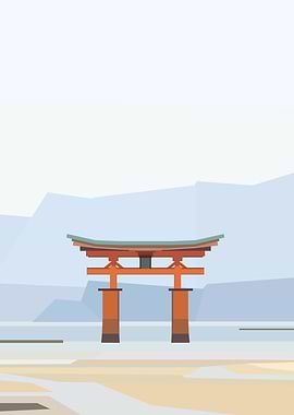 Floating torii Japan