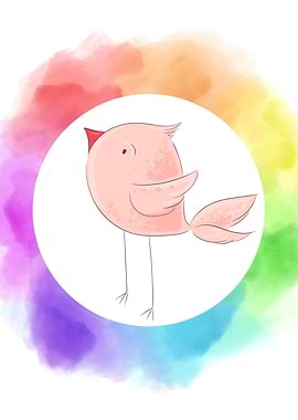 Nursery Chick Watercolor